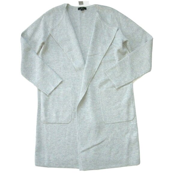 J. Crew Sweaters - NWT J.Crew Juliette in Heather Dove Gray Collarless Open Sweater Blazer M